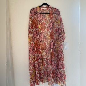 Lauren Conrad Pink Boho Kimono